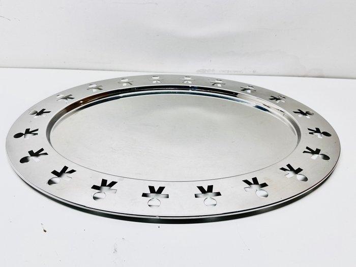 Alessi - King-Kong - Dienblad - Girotondo - Ovaal - Staal, Antiek en Kunst, Antiek | Meubels | Stoelen en Sofa's