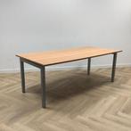 verstelbaar bureau / tafel, 200x100 cm, beuken - grijs, Huis en Inrichting, In hoogte verstelbaar, Gebruikt, Bureau