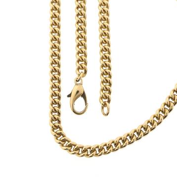 Massief gouden gourmetschakel ketting | 46 cm (unisex) beschikbaar voor biedingen