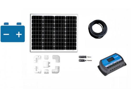 Solarset 50 watt 10ah Mppt + 70ah accu, Auto-onderdelen, Accu's en Toebehoren, Nieuw