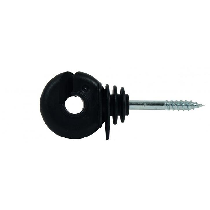 Gallagher promopack schroef-ringisolator zwart (100), Dieren en Toebehoren, Stalling en Weidegang