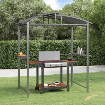 vidaXL Barbecue-overkapping 210x114x230 cm staal, Verzenden