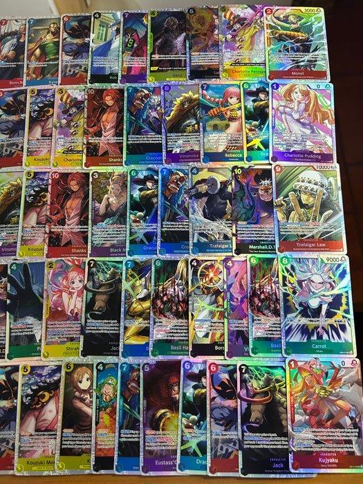 Bandai - 65 Bulk kaarten - One Piece Foil, Full art, Hobby en Vrije tijd, Verzamelkaartspellen | Overige