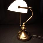 Bankierslamp - Notarislamp - Wit glas - Notarislamp /, Antiek en Kunst