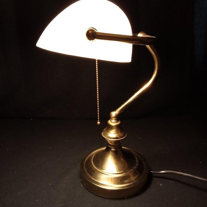 Bankierslamp - Notarislamp - Wit glas - Notarislamp /, Antiek en Kunst, Curiosa en Brocante