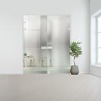 Glazen dubbele binnendeur XL voor stomp kozijn aluminium bes, Nieuw, Verzenden