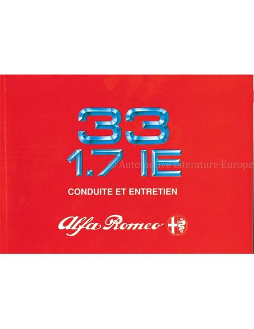 1990 ALFA ROMEO 33 INSTRUCTIEBOEKJE FRANS, Auto diversen, Handleidingen en Instructieboekjes