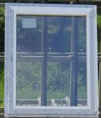 pvc raam , chassis , venster 96 x 118 wit / zwart ral 9005, 75 tot 150 cm, Kunststof, Raamkozijn, Nieuw