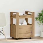vidaXL Keuken Trolley artisanaal eikenkleurig 60 x 45 x 80, Huis en Inrichting, Verzenden, Nieuw