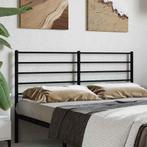 vidaXL Hoofdbord metaal zwart 140 cm, Verzenden
