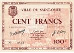 Saint-omer, 100 Francs, June 1940, Serie B, Number 843, Timbres & Monnaies, Billets de banque | Europe | Billets non-euro, Verzenden