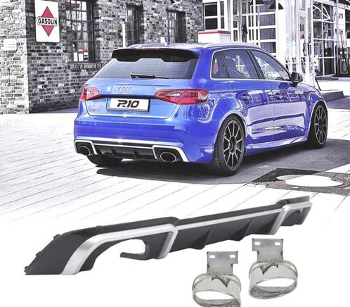 DIFFUSEUR POUR AUDI A3 8V 16-20 LOOK RS3 + EMBOUTS D´ÉCHAPPE, Autos : Pièces & Accessoires, Carrosserie & Tôlerie, Envoi