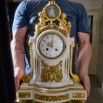 Commode klok Lodewijk XVI-stijl - Carrara marmer - 1850-1900, Antiek en Kunst