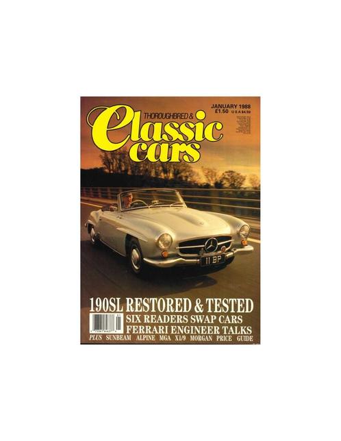 1988 THOROUGHBRED & CLASSIC CARS 04 ENGELS, Livres, Autos | Brochures & Magazines