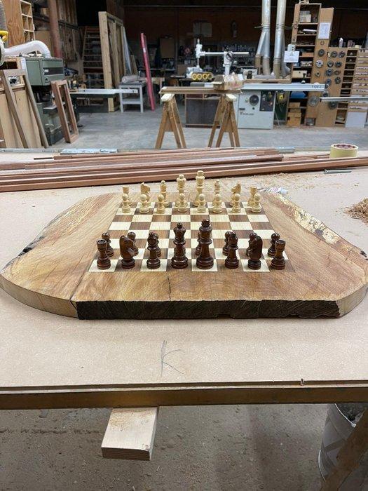 Schaakspel - Hout, Antiquités & Art, Curiosités & Brocante