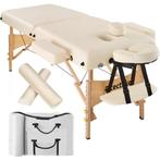 tectake Massagetafel-set met 2 zones, 7,5cm matras en houten, Verzenden, Nieuw