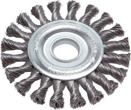 Brosse ronde en acier tressé 125X14 mm Emplacement Trou 22.2, Bricolage & Construction, Ventilation & Extraction, Envoi