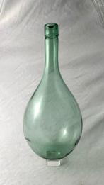 Fles - Glas - Set van drie ronde flessen, Antiek en Kunst