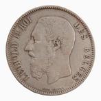 België. Leopold II. 5 Francs 1865 R1 (Zonder minimumprijs), Postzegels en Munten
