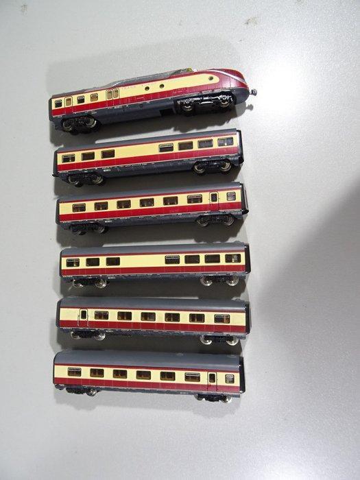 Roco N - Treinstel (6) - 6-delige TEE dieseltrein VT 11.5 -, Hobby en Vrije tijd, Modeltreinen | N-Spoor