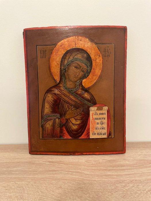 Icoon - Moeder Gods - Hout, Antiquités & Art, Art | Art non-occidental