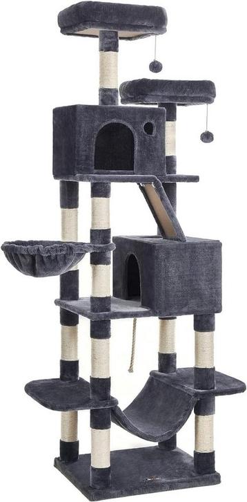 Feandrea - Krabpaal XXL 206 cm - kattenboom - met huisjes, beschikbaar voor biedingen