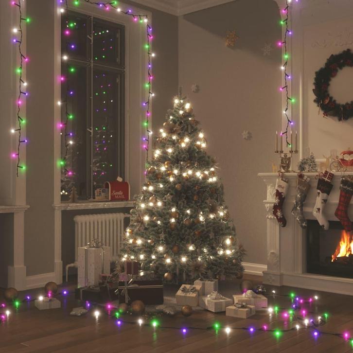 vidaXL Lichtslinger met 2000 LEDs pastel meerkleurig 200 m, Diversen, Kerst, Nieuw, Verzenden