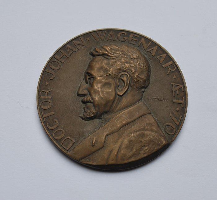 Penning - Gra Rueb - Bronzen penning Johan Wagenaar -, Antiek en Kunst, Antiek | Meubels | Stoelen en Sofa's