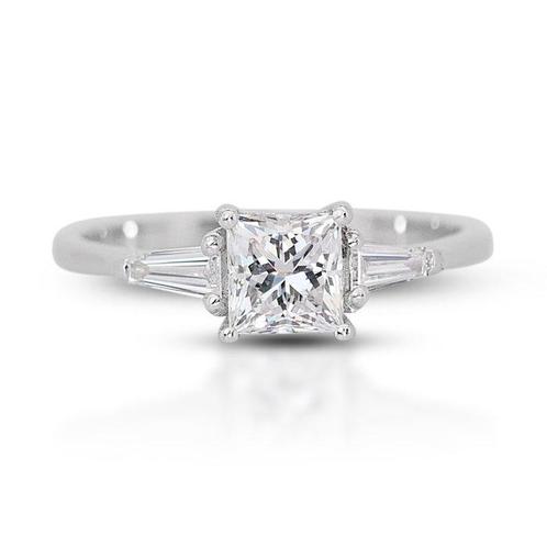 Ring - 18 karaat Witgoud -  1.22ct. tw. Diamant (Natuurlijk), Handtassen en Accessoires, Ringen