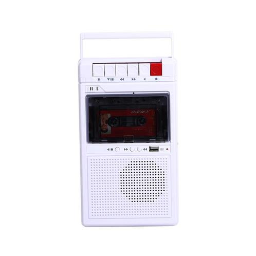 Cassette Recorder - Speler Wit - Cassetterecorder - Bandreco, Verzamelen, Overige Verzamelen, Verzenden
