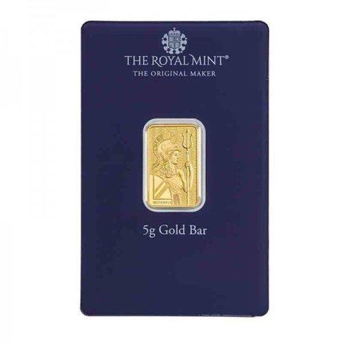 5 gram - Goud .999 - Royal Mint – Britannia Best Wishes -, Postzegels en Munten, Edelmetalen en Baren