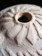 Oud-Romeins Terracotta Olielamp lauwerkrans ontwerp -, Antiek en Kunst