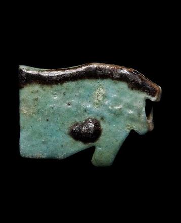 Oud-Egyptisch - Oudjat-oog in geglazuurd aardewerk - Late