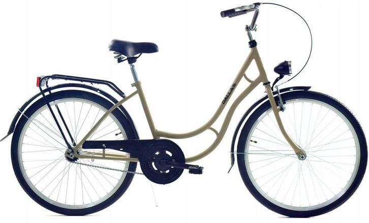 Damesfiets - 28 inch fiets - retro - cappuccino bruin, Fietsen en Brommers, Fietsen | Dames | Damesfietsen, Nieuw, Ophalen of Verzenden