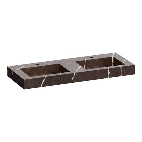 Wastafel Topa Artificial Marble 120 2 spoelbakken Copper, Doe-het-zelf en Bouw, Sanitair, Overige typen, Nieuw, Ophalen of Verzenden