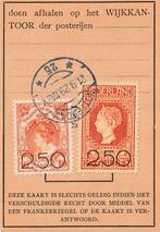 Pays-Bas 1920 - Carte de droit de bus avec NVPH 104-105