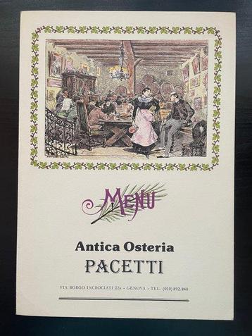 Collection thématique - Menus de restaurants historiques et