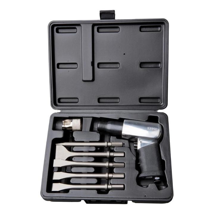 RODAC Hakhamer in kunststof koffer + 5 beitels voor de bouw, Doe-het-zelf en Bouw, Gereedschap | Overige machines, Nieuw, Ophalen of Verzenden