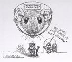 Pentekening Amerika - Romney flipflopt (lijst optie), Verzenden