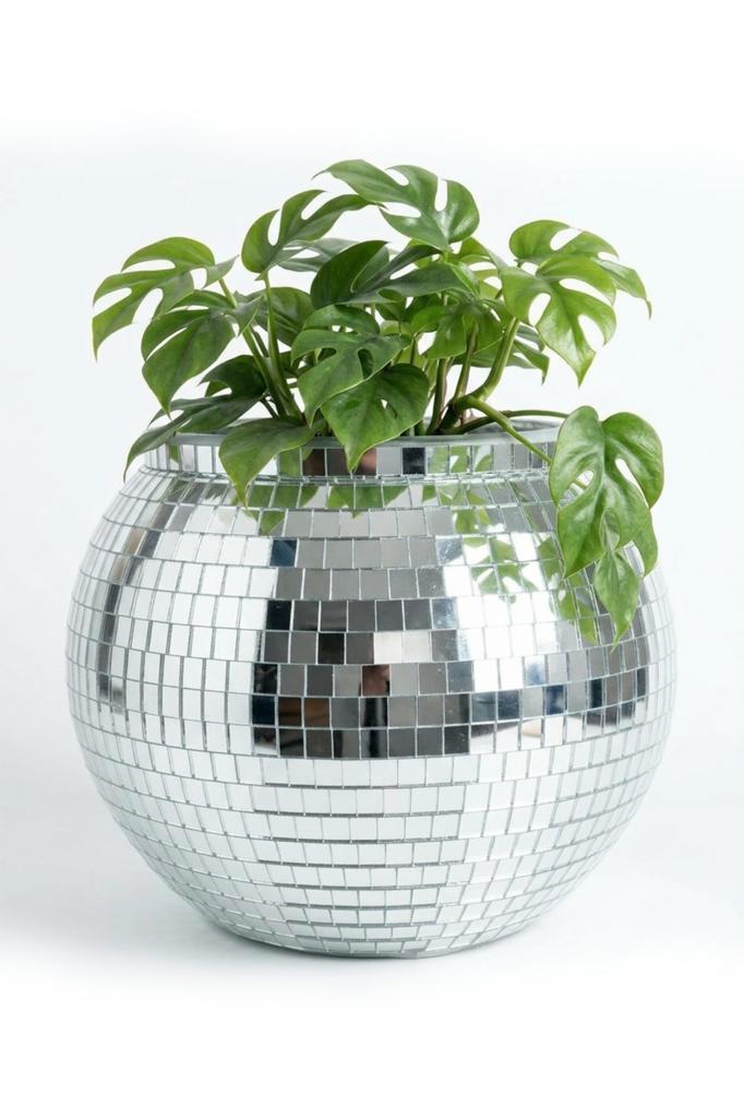 Discobal Bloempot Ø 23 cm Champagnekoeler Spiegeltjes Plante, Hobby & Loisirs créatifs, Articles de fête, Enlèvement ou Envoi