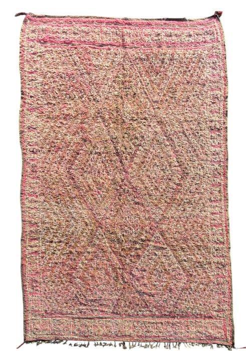 Vintage Boujaad Berber Tapijt – 200x380 cm | Zeldzame roze, Huis en Inrichting, Stoffering | Tapijten en Vloerkleden
