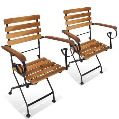 Acacia Tuinstoelen Inklapbaar | Tweede Kansje | OP = OP, Tuin en Terras, Tuinstoelen, Inklapbaar, Nieuw, Hout, Verzenden