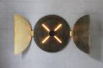 Jesse Visser - Miroir - Laiton - Miroir triptyque et lumière, Antiek en Kunst