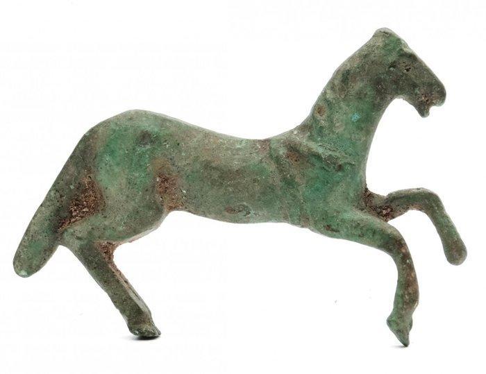 Egypte antique, époque gréco-romaine Bronze Cheval, Antiek en Kunst, Antiek | Overige Antiek