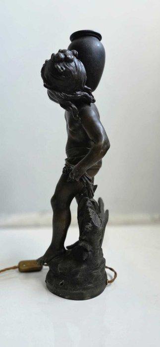 Auguste Moreau (1834-1917) - Tafellamp met beeldje -, Antiek en Kunst, Antiek | Overige Antiek
