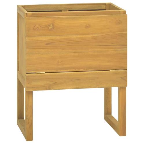 vidaXL Badkamerkast 60x40x75 cm massief teakhout, Huis en Inrichting, Kasten | Overige, Nieuw, Verzenden