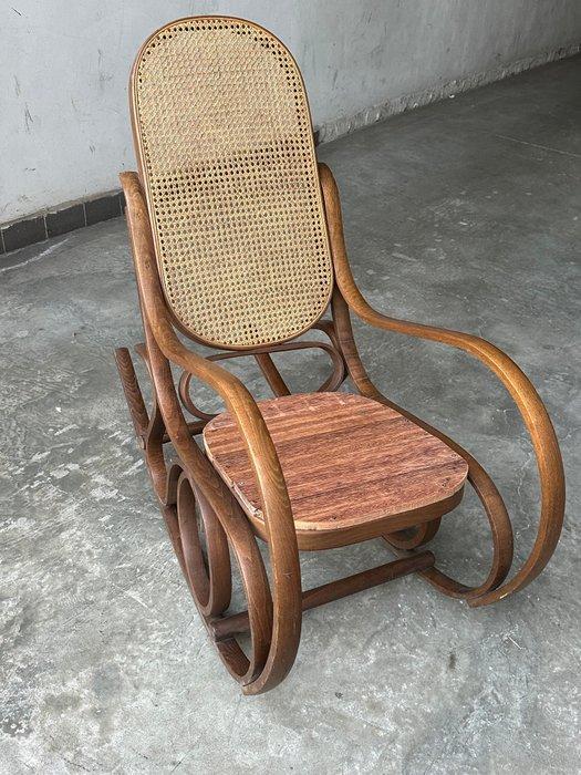 stile thonet - Schommelstoel - Hout, paglia di Vienna -, Antiek en Kunst, Kunst | Designobjecten