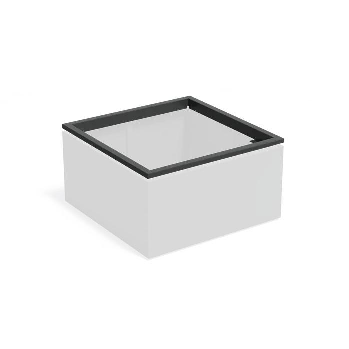 In-Lite Ready opzetrand - Aluminium - 120x120x9,1cm, Tuin en Terras, Bloembakken en Plantenbakken, Minder dan 30 cm, 100 cm of meer