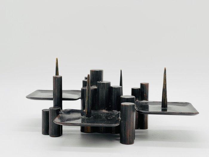 Manfred Bergmeister - Kandelaar - Brons - Brutalistische, Antiek en Kunst, Antiek | Meubels | Stoelen en Sofa's