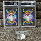 Pokémon - 2 Graded card - Mistys Psyduck AR & Mistys, Hobby en Vrije tijd, Nieuw